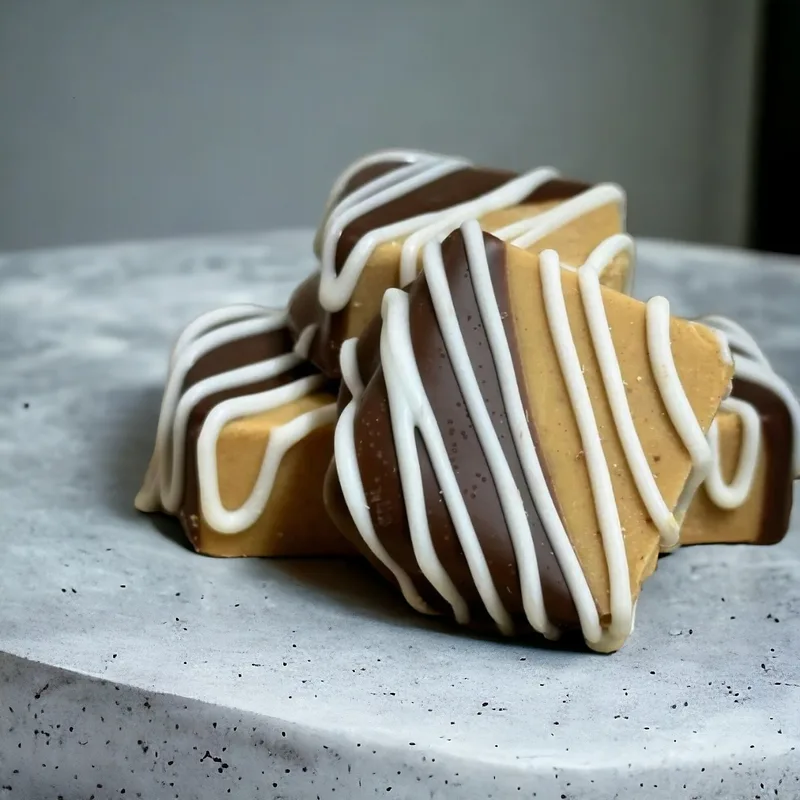 Chocolate Dipped Peanut Butter Fudge